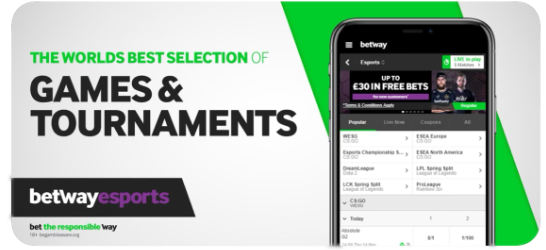 Betway e-sports markets