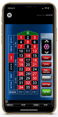 Sky Bet app Roulette game