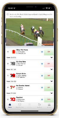 Sky Bet horse racing race card and live stream