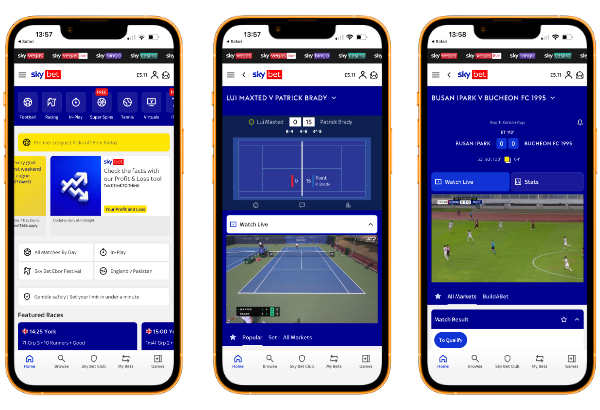 Sky Bet app screenshots
