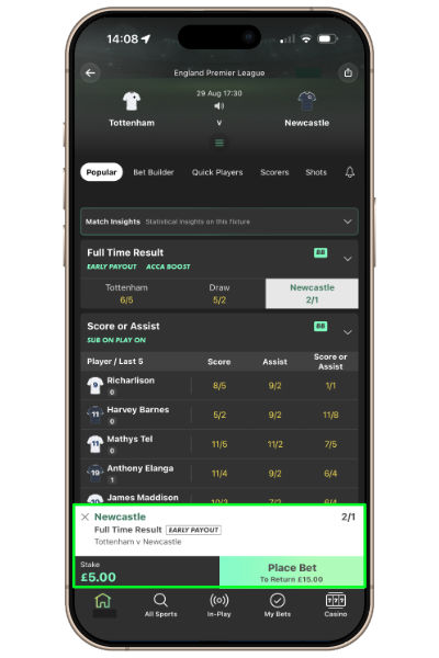 bet365 bet slip
