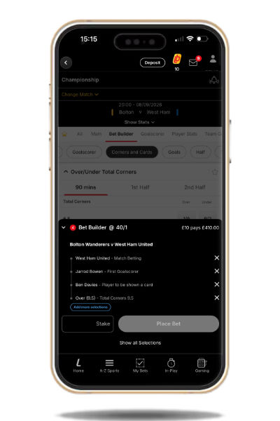 Bet Builder example