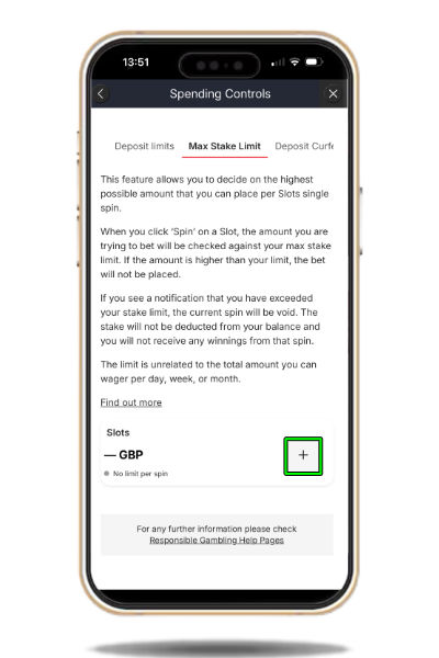 How to set a max stake limit on the Ladbrokes app