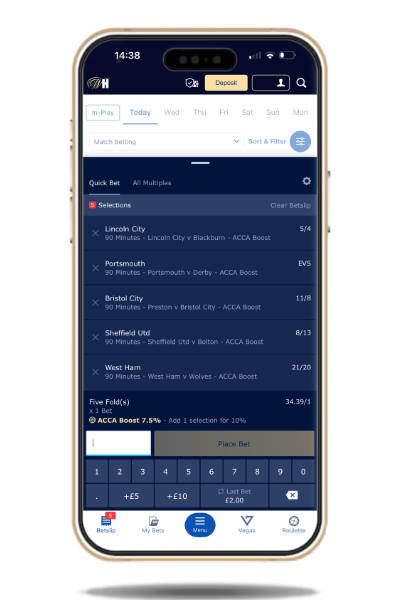William Hill bet slip