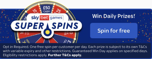 Sky Bet Super Spins