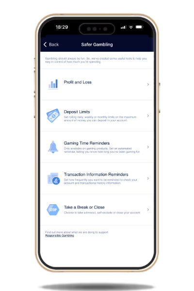 William Hill safer gambling tools