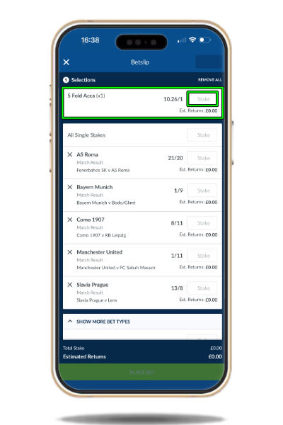 Placing an accumulator