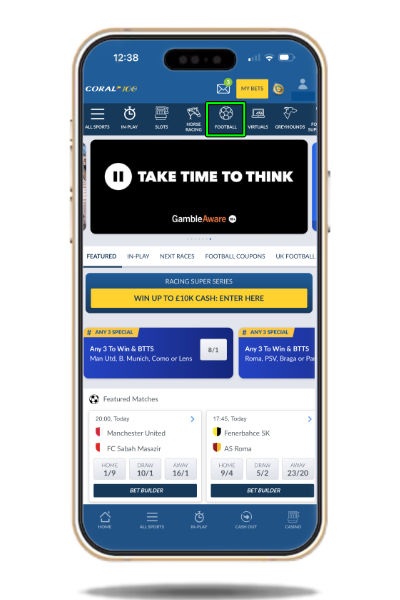 Football events on Coral