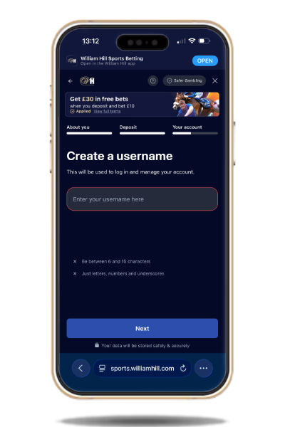 Creating a username