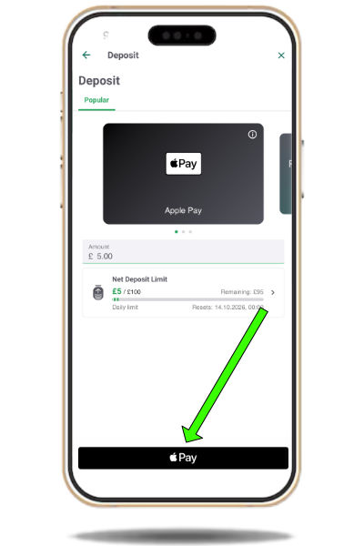 Depositing with Apple Pay