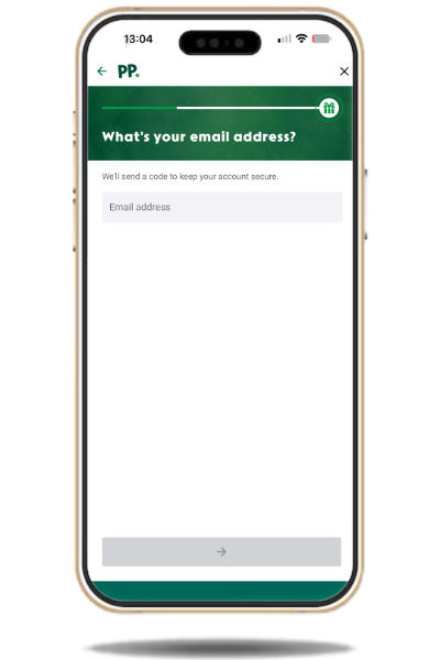 Completing Paddy Power registration