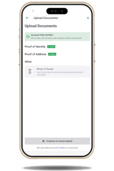 Paddy Power verification documents