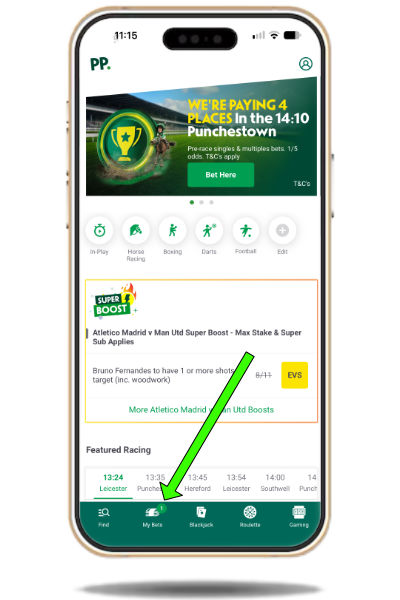 My Bets on the Paddy Power app