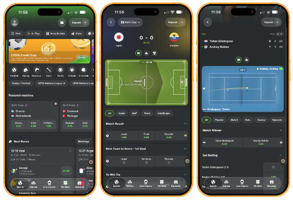 Midnite app screenshots